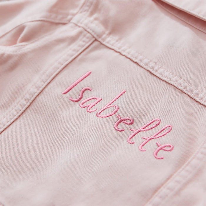 Personalised Pink Children's Denim Jacket