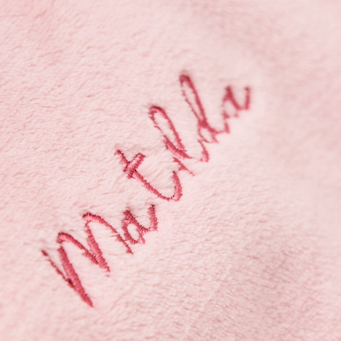 Personalised Pink Fleece Oversized Hoodie