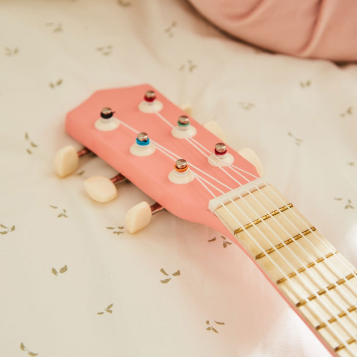 Personalised Pink Guitar Wooden Toy FSC®