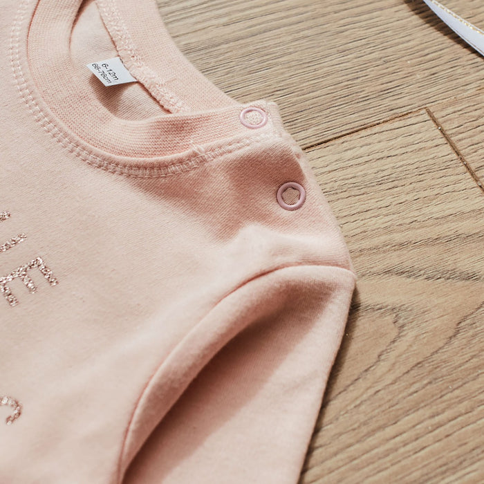 Personalised Pink Name Believes Bow T-Shirt