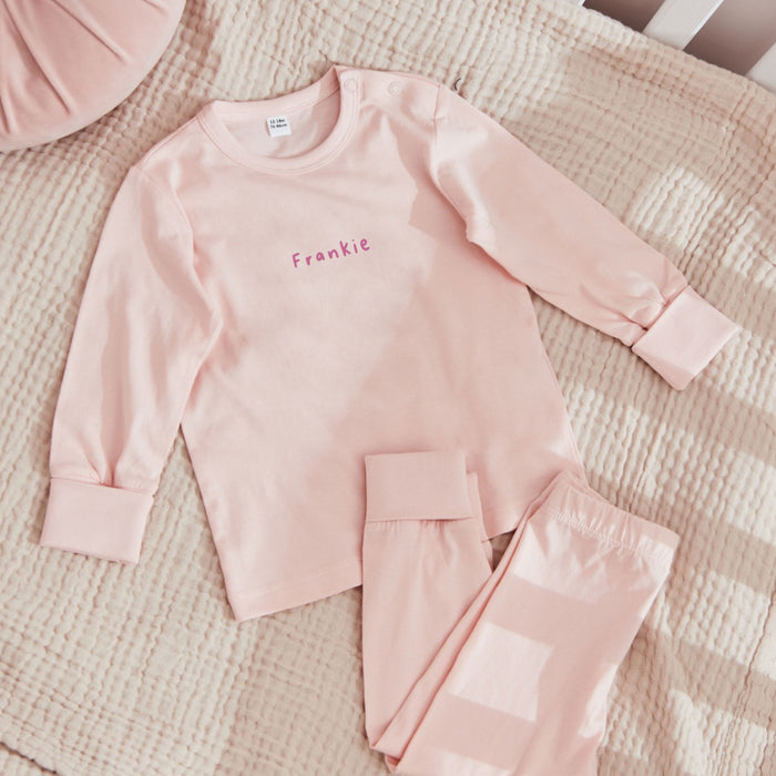 Personalised Pink Pyjama Set