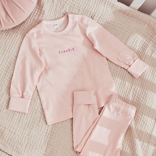 Personalised Pink Pyjama Set