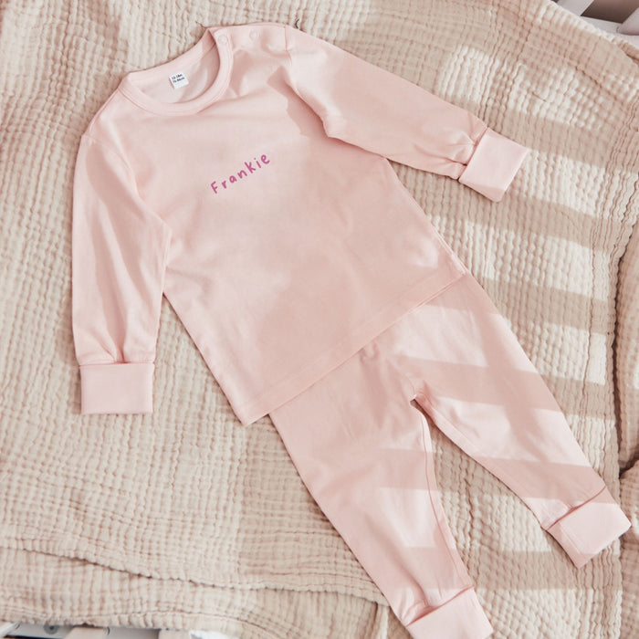 Personalised Pink Pyjama Set