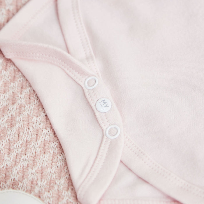 Personalised Pink Rainbow Baby Bodysuit