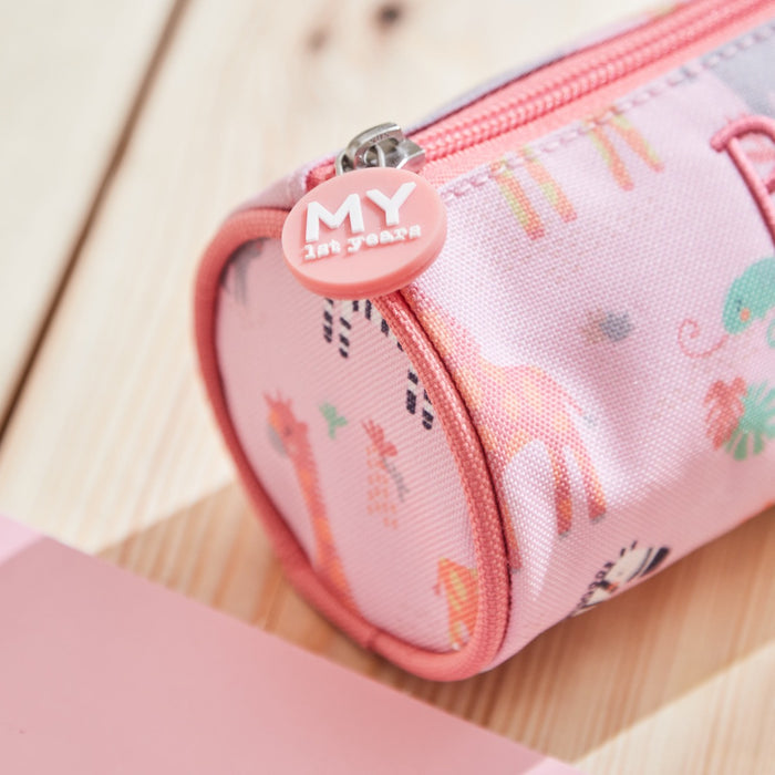 Personalised Pink Safari Pencil Case