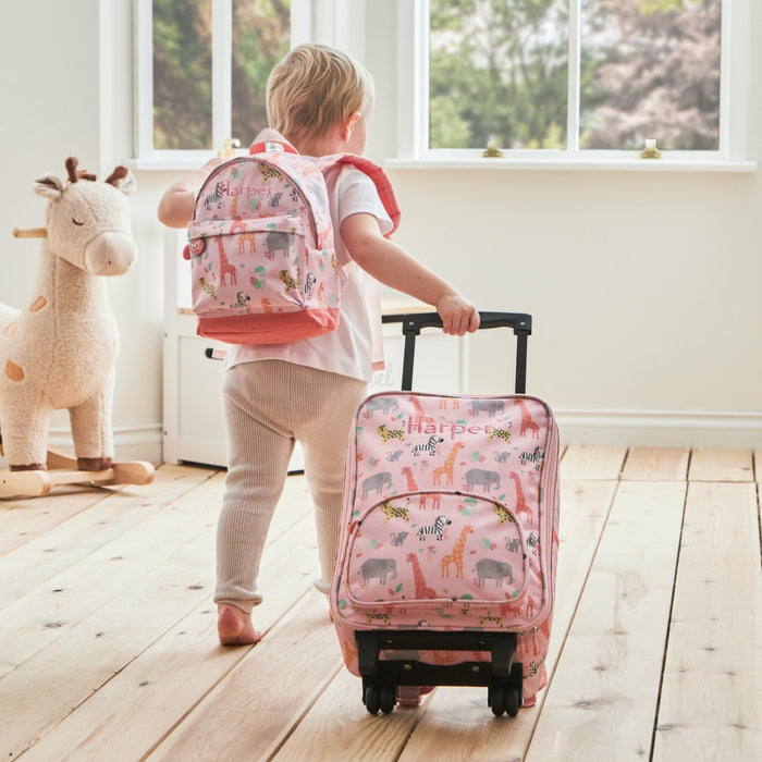 Personalised Pink Safari Suitcase