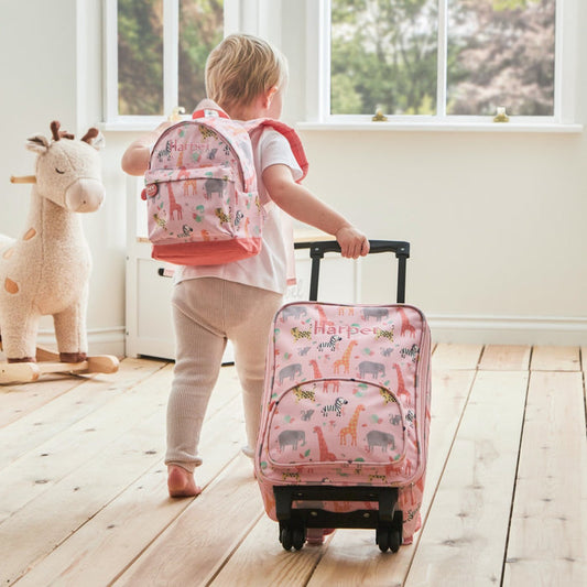 Personalised Pink Safari Suitcase
