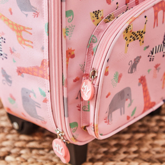 Personalised Pink Safari Suitcase