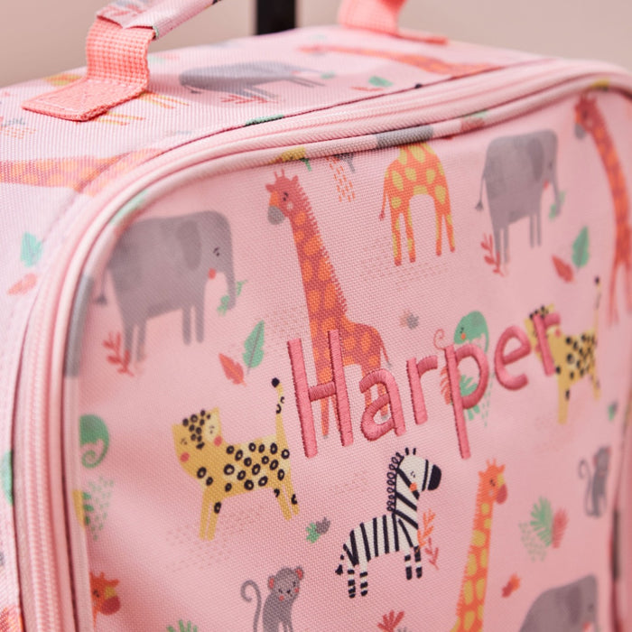 Personalised Pink Safari Suitcase