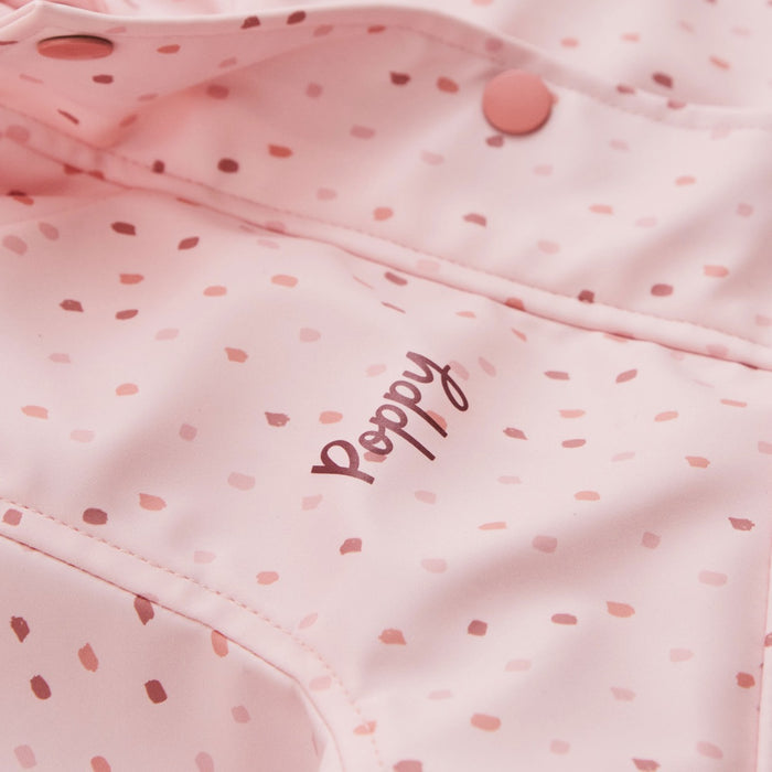 Personalised Pink Spot Print Raincoat
