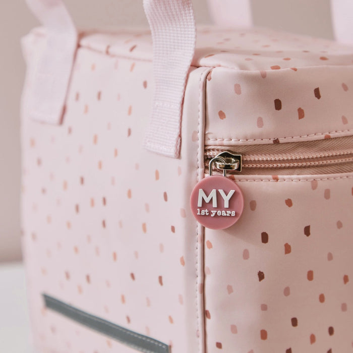 Personalised Pink Spot Snack Bag