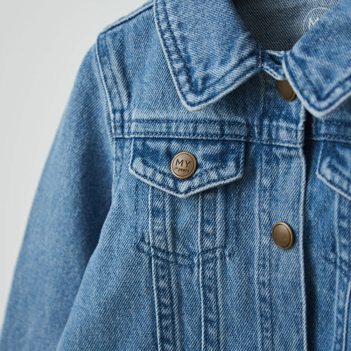 Personalised Pink Star Denim Jacket