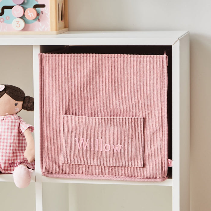Personalised Pink Storage Cube