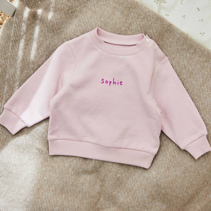 Personalised Pink Sweatshirt