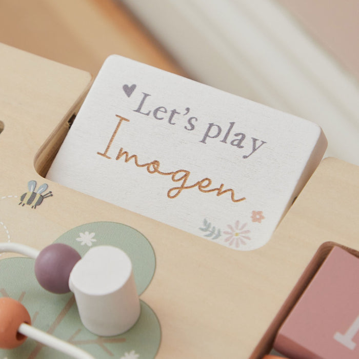 Personalised Pink Wooden Children's Activity Table FSC®