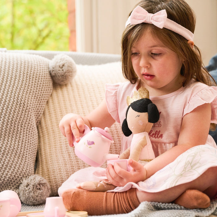 Personalised Pink Wooden Tea Set Toy FSC®