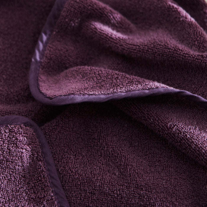 Personalised Plum Hooded Towel