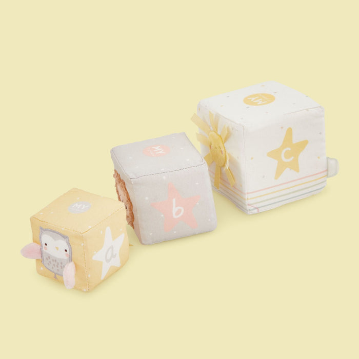 Personalised Plush Animal Stacking Cubes