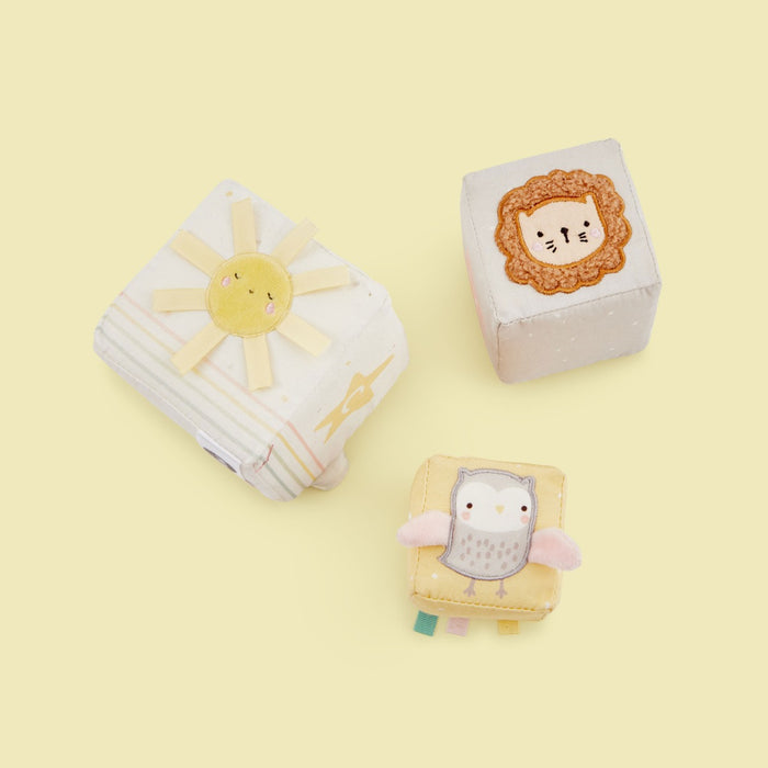 Personalised Plush Animal Stacking Cubes