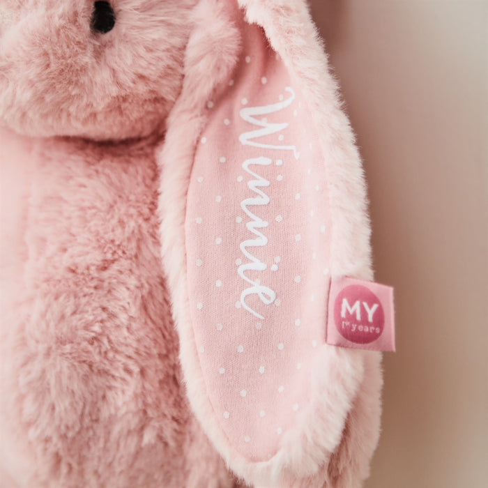 Personalised Plush Bunny Mini Backpack