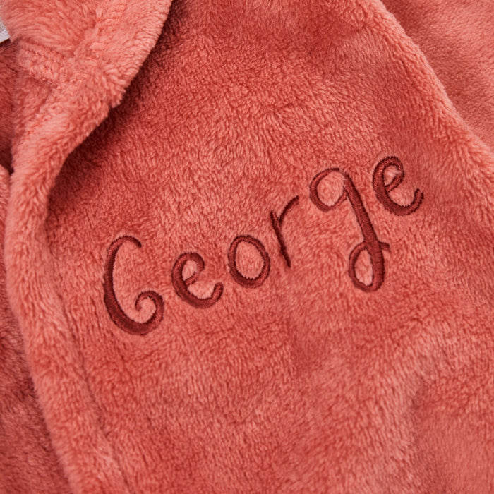 Personalised Pumpkin Fleece Robe with Ears