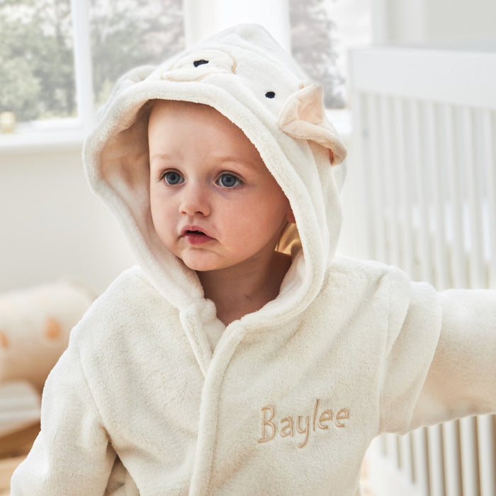 Personalised Puppy Fleece Robe