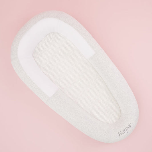 Personalised Purflo Grey Sleep Tight Baby Bed