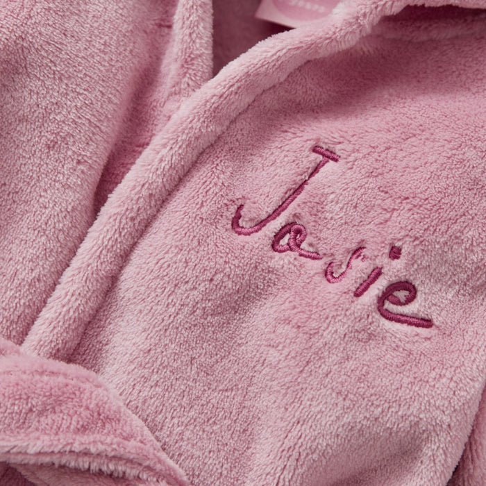 Personalised Raspberry Ripple Fleece Robe