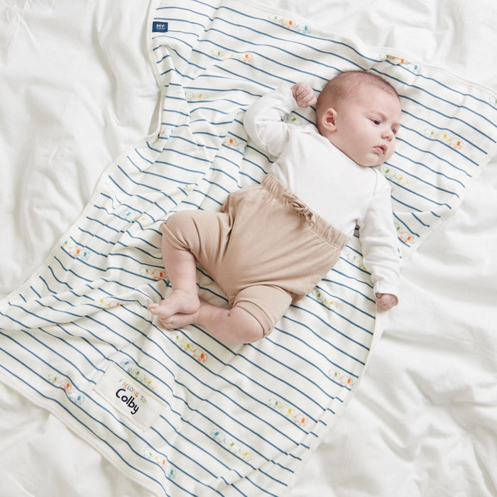 Personalised Really Wild Elephant Baby Blanket