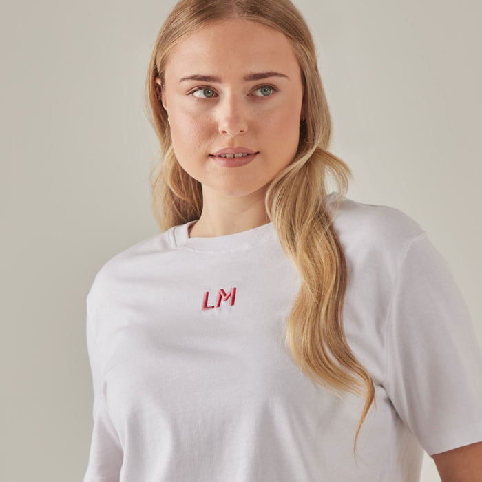 Personalised Red Pink Bright Initial T-Shirt