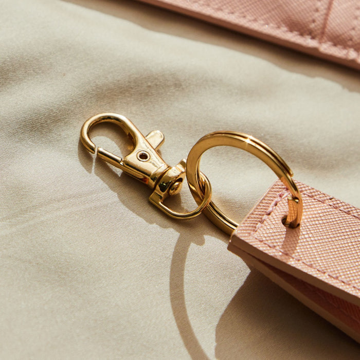 Personalised Retro Pink Keyring