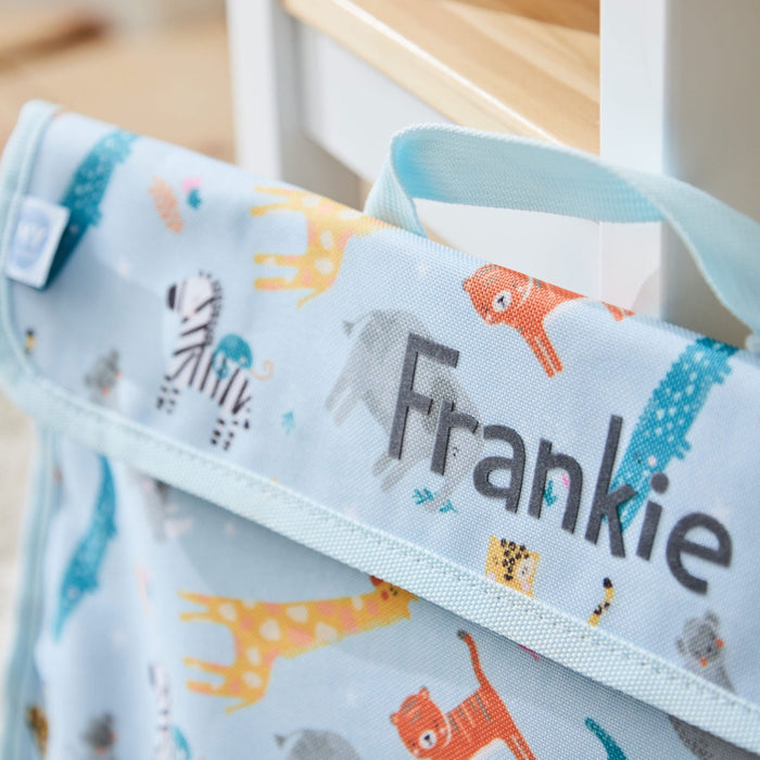 Personalised Safari Print Book Bag