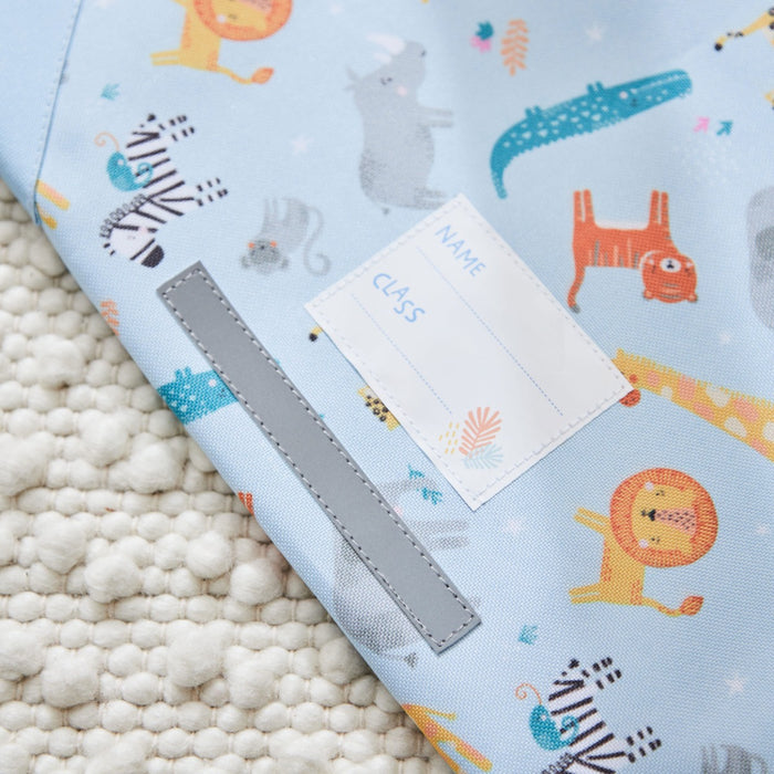 Personalised Safari Print Book Bag