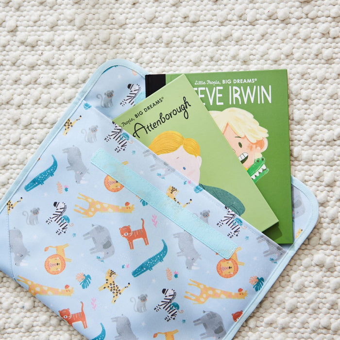 Personalised Safari Print Book Bag