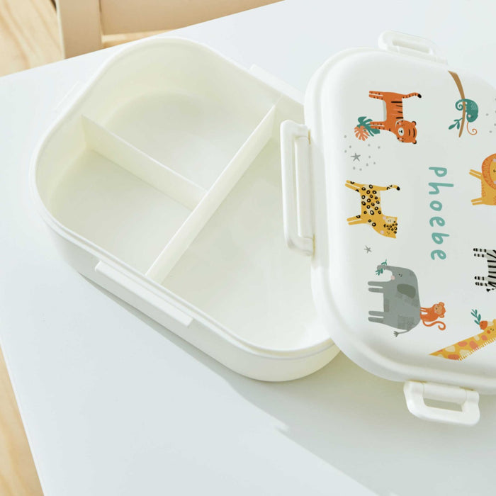 Personalised Safari White Lunchbox