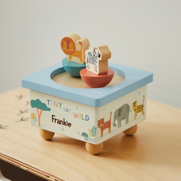 Personalised Safari Wooden Music Box FSC®