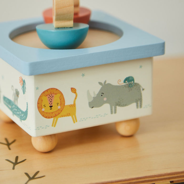 Personalised Safari Wooden Music Box FSC®
