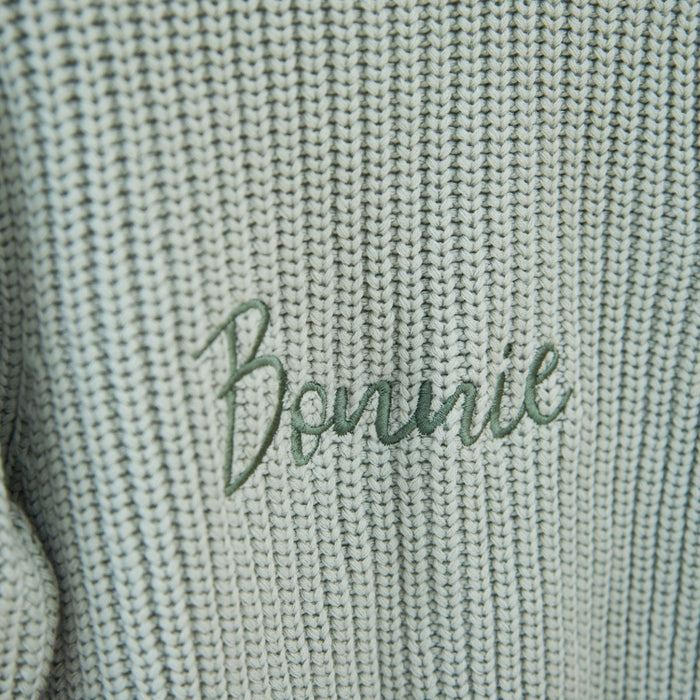 Personalised Sage Cardigan