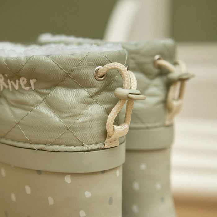 Personalised Sage Spot Welly Boots