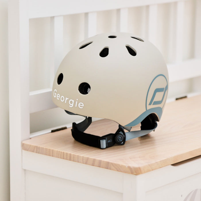 Personalised Scoot and Ride Ash Helmet XXS-S