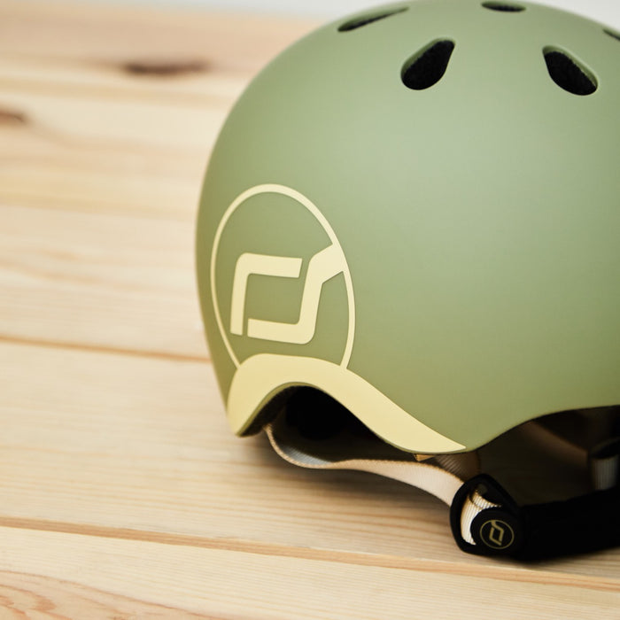Personalised Scoot and Ride Olive Helmet XXS-S