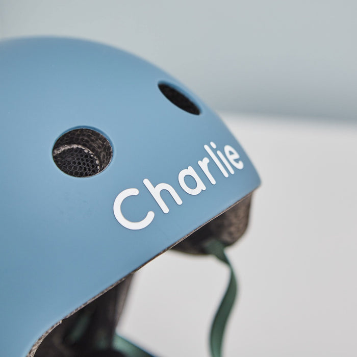 Personalised Scoot and Ride Steel Blue Helmet XXS-S