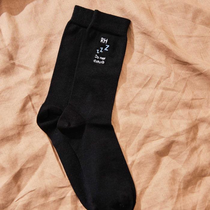 Personalised Sleep Black Socks