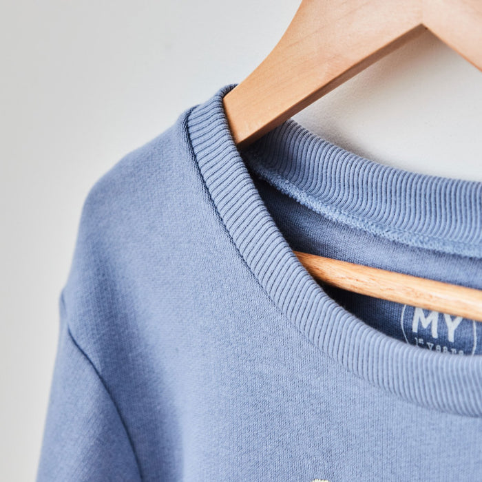 Personalised Space Design Blue Sweatshirt