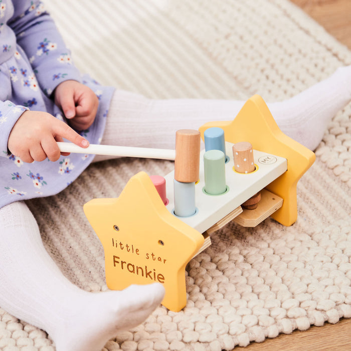 Personalised Star Hammer Bench Toy