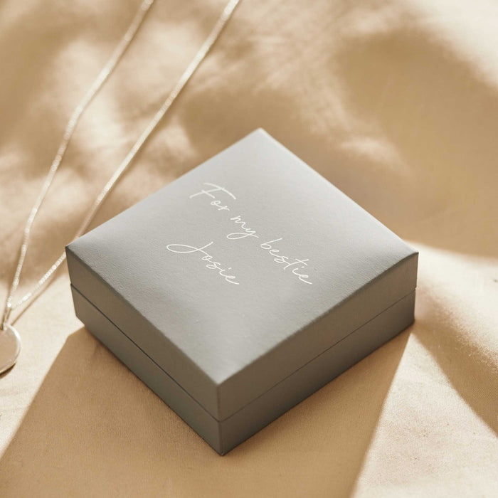 Personalised Sterling Silver Disc Necklace