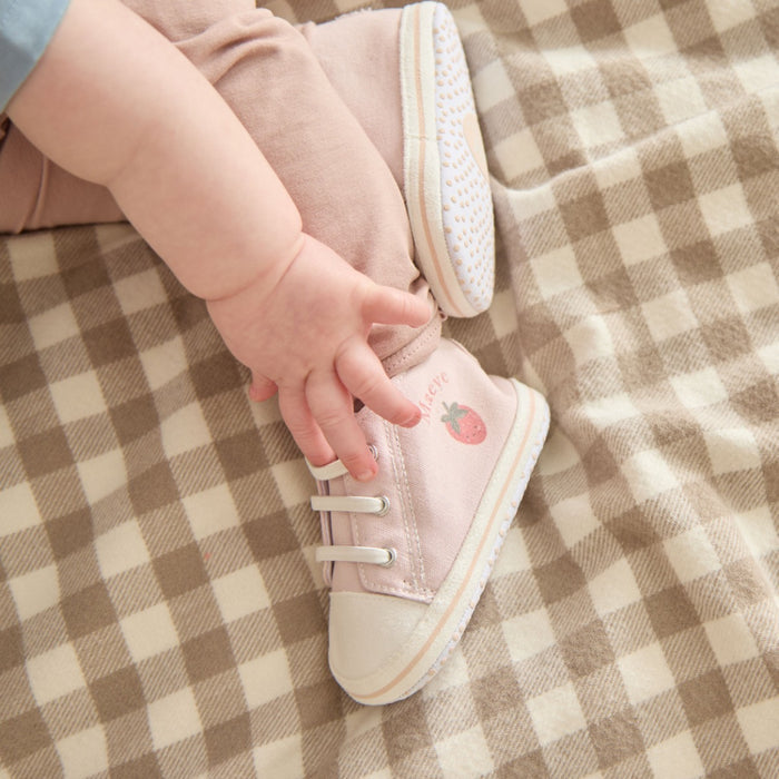 Personalised Strawberry Pink Baby High Tops