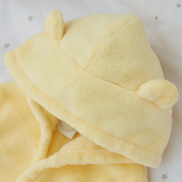 Personalised Sunshine Yellow Fleece Robe With Ears