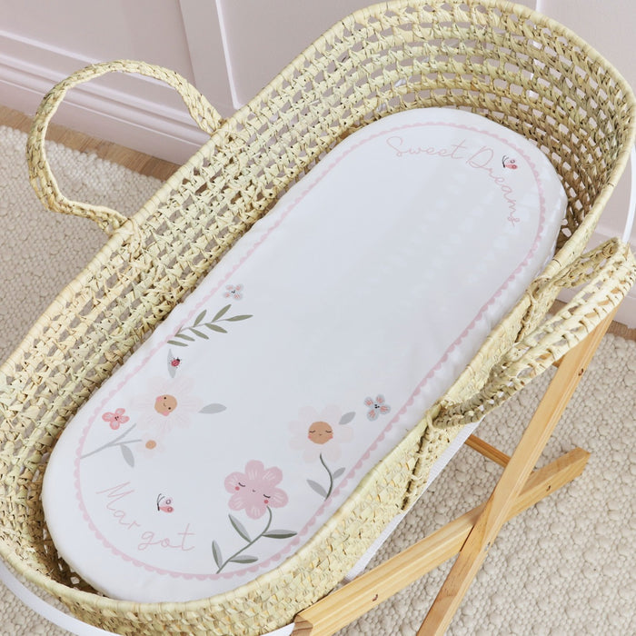 Personalised Sweet Dreams Moses Basket Sheet
