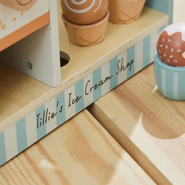 Personalised Table Top Ice Cream Shop Toy FSC®
